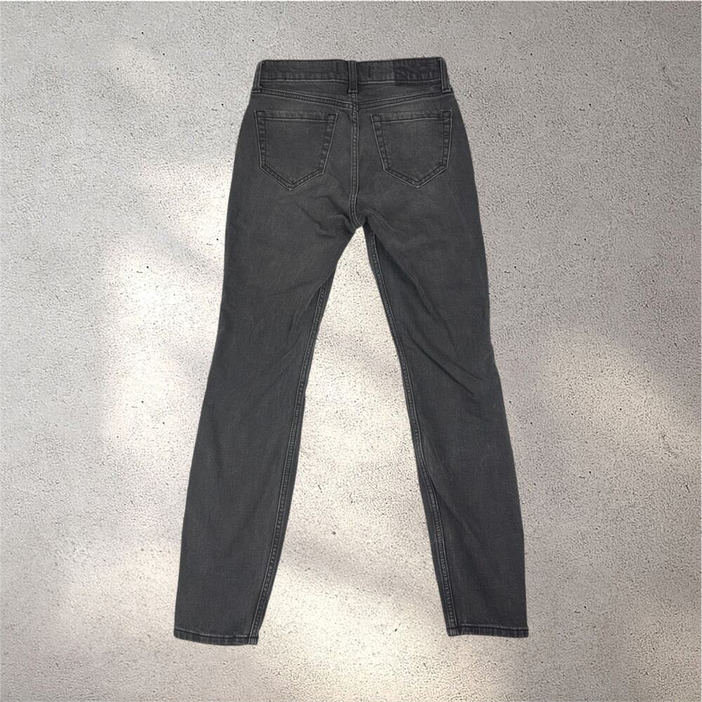 Abercrombie & Fitch The Skinny High Rise Jeans 24/00 Gray Stretch Denim - Picture 2 of 8